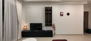 Living Room in  Apartment at Bhartiya City Nikoo Homes II, Thanisandra Main Road – for Rent