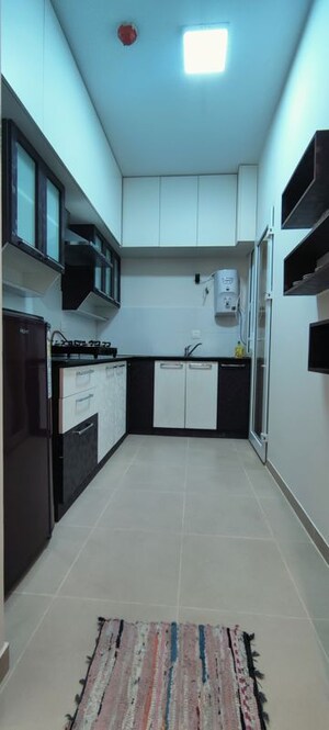 Kitchen in  Apartment at Bhartiya City Nikoo Homes II, Thanisandra Main Road – for Rent