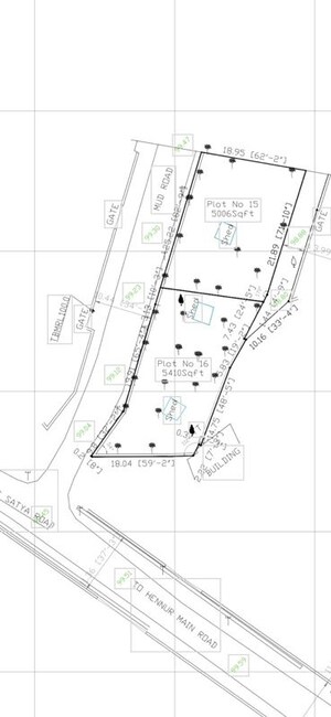  Plot – Map Location View at Hennur - for Sale