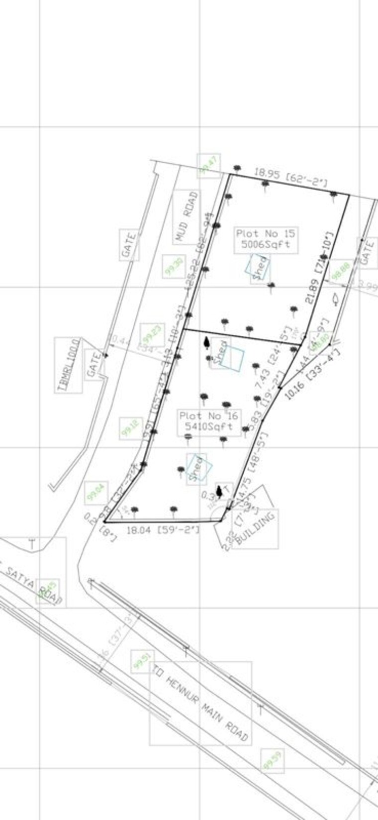 Map Location, hennur  10416 Sq.Ft. Plot In Hennur Bangalore 10347582