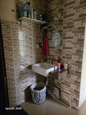 Bathroom in 2 BHK Apartment at Sai Moreshwar CHS, Kharghar Sector 12 – for Rent