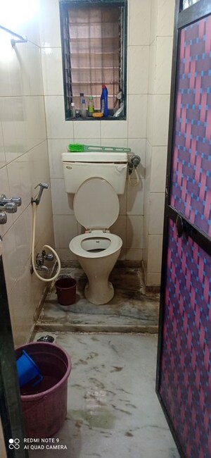 Bathroom in 1 RK Apartment at Om Gayatri CHS, Dombivli West – for Rent