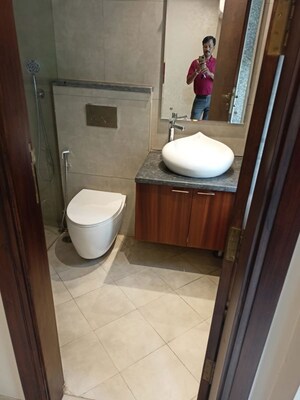 Bathroom in 3 BHK Builder Floor at Sushant Lok I – for Sale