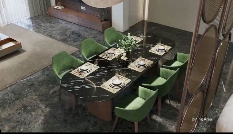 Dining area, vian-mrida 3 Bedroom 1790 Sq.Ft. Apartment In Kollur Hyderabad 10347723