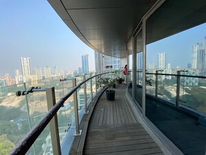Balcony in 4 BHK Apartment at Lodha The World Towers World One Tier 2, Worli – for Rent
