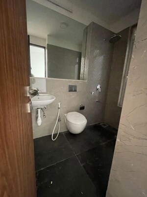 Bathroom in 3 BHK Apartment at Omkar Alta Monte, Malad East – for Rent