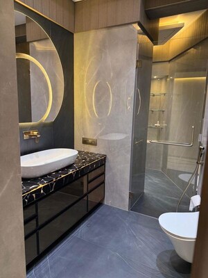 Bathroom in 4 BHK Apartment at Lodha World View, Worli – for Rent