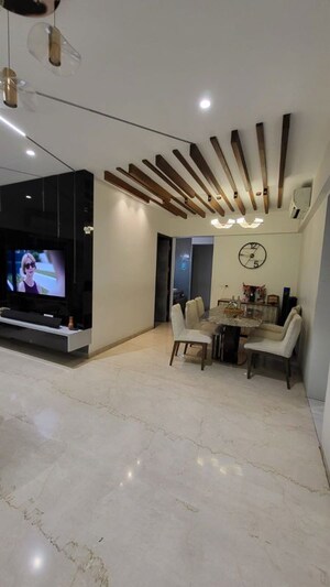 Living Room in 3 BHK Apartment at Concret Sai Saakshaat, Kharghar – for Rent