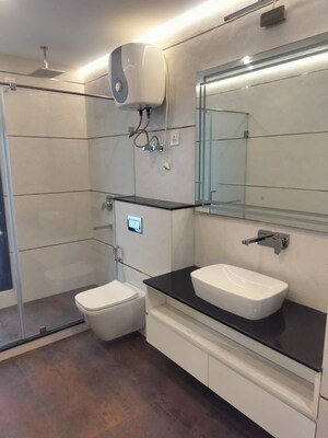 Bathroom in 4 BHK Builder Floor at Sushant Lok ii – for Sale