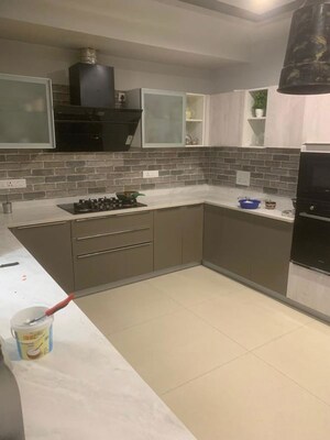 Kitchen in 4 BHK Builder Floor at Sushant Lok I – for Sale