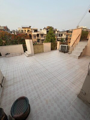 Balcony in 3 BHK Builder Floor at Kalkaji – for Rent
