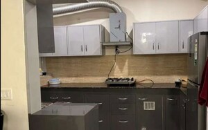 Kitchen in 4 BHK Apartment at Shalimar Belvedere Court, Gomti Nagar – for Rent
