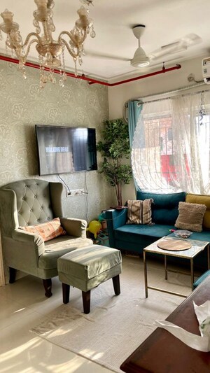 Living Room in 1 BHK Apartment at Oshiwara – for Sale