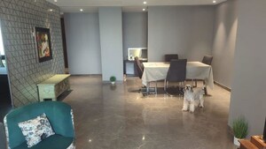 Living Room in 3 BHK Apartment at Lodha Trump Tower, Worli – for Rent