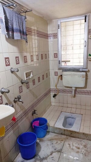 Bathroom in 2 BHK Apartment at Labh Darshan CHS Dahisar, Dahisar East – for Rent