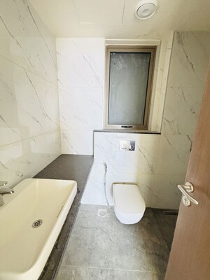 Bathroom in 5 BHK Apartment at Prestige Siesta, Mulund West – for Rent