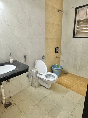 Bathroom in 3 BHK Apartment at Northcape Venicia, Baner – for Rent
