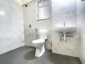 Bathroom in 3 BHK Apartment at Kumar Primrose, Kharadi – for Rent