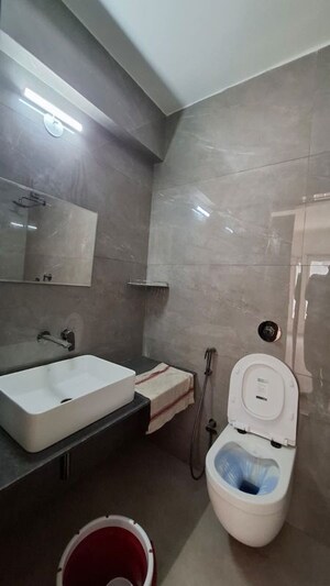 Bathroom in 3 BHK Apartment at Unique K Shire, Punawale – for Rent