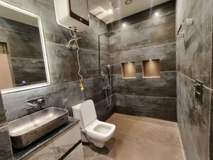Bathroom in 3 BHK Apartment at Jangpura – for Rent