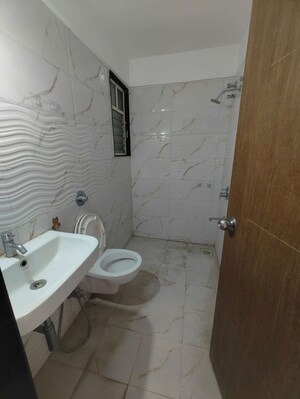Bathroom in 3 BHK Apartment at Nandan Vatsalya Vihar, Aundh – for Rent