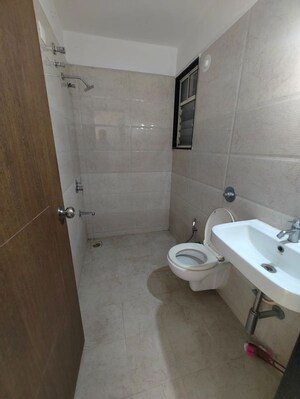 Bathroom in 3 BHK Apartment at Nandan Vatsalya Vihar, Aundh – for Rent