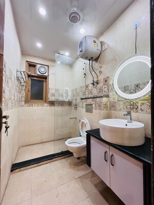 Bathroom in 4 BHK Builder Floor at Chittaranjan Park – for Rent