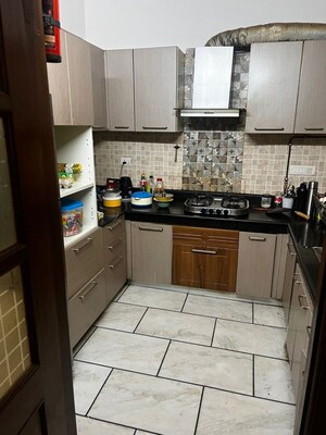 Kitchen in 3 BHK Builder Floor at Greater Kailash I – for Sale