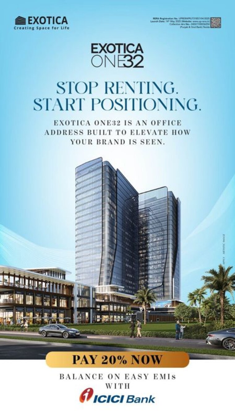 Exterior View, exotica-132 Commercial Office Space in IT/SEZ 3000 Sq.Ft. In Sector 132 Noida 10338588