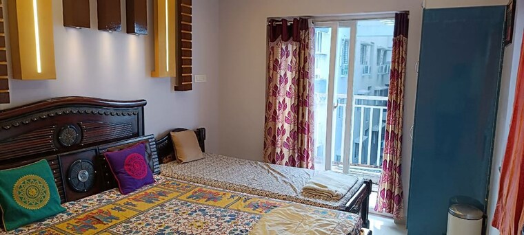 Bedroom, rajapushpa-regalia 3 Bedroom 1650 Sq.Ft. Apartment In Kokapet Hyderabad 10348368