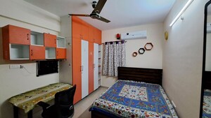 Bedroom in 2 BHK Apartment at Theme Ambience Golf View, Gachibowli – for Rent