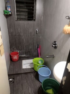 Bathroom in 1 BHK Apartment at Gajanan Tower, Dombivli West – for Rent