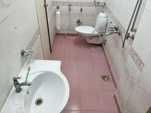 Bathroom in 1 BHK Apartment at Ajmera Bhakti Park, Bhakti Park – for Rent