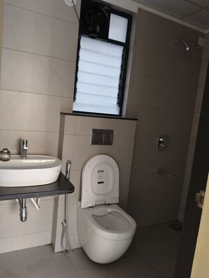 Bathroom in 2 BHK Apartment at Rama Metro Life Optima Residences, Tathawade – for Rent