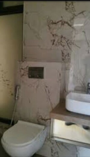 Bathroom in 2 BHK Apartment at Dhamji Shamji Mahavir Spring Tulip Phase 1, Pokhran Road No Two – for Sale