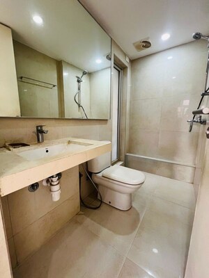 Bathroom in 1 BHK Apartment at Hiranandani Estate Rodas Enclave, Ghodbunder Road – for Rent