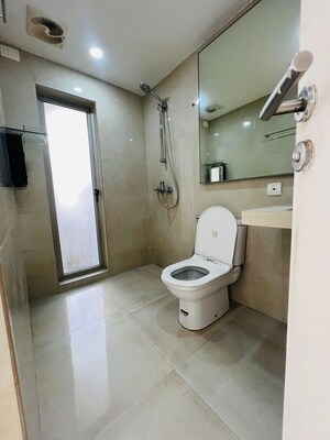 Bathroom in 1 BHK Apartment at Hiranandani Estate Rodas Enclave, Ghodbunder Road – for Rent