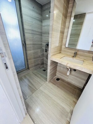 Bathroom in 2 BHK Apartment at Hiranandani Estate Barca, Ghodbunder Road – for Rent