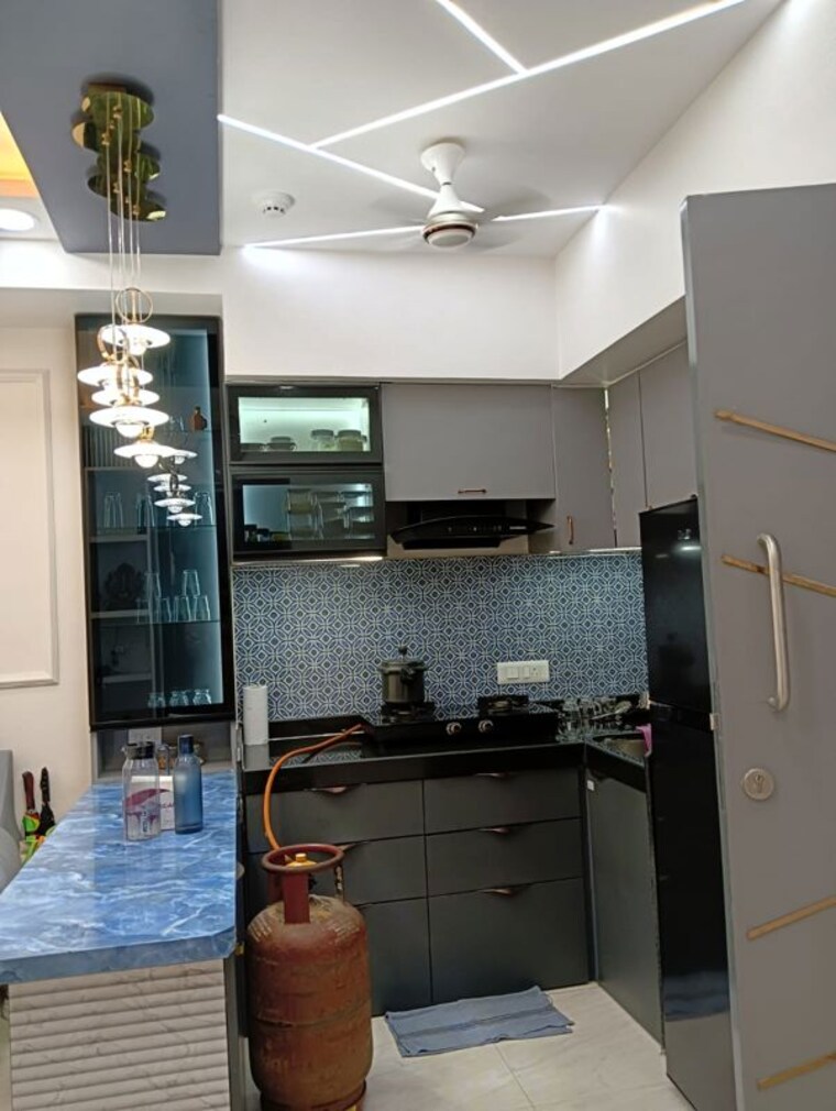 Kitchen, lodha-a-wing-apartment Pg For Boys & Girls In Majiwada 10348748