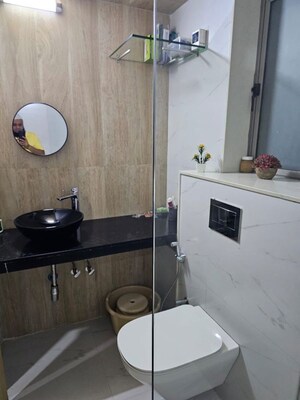 Washroom in 2 BHK Apartment at Lodha Bel Air, Jogeshwari West – for Rent