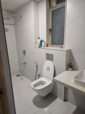 Bathroom in 2 BHK Apartment at Lodha Bel Air, Jogeshwari West – for Rent
