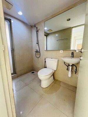 Bathroom in 1 BHK Apartment at Hiranandani The Walk, Ghodbunder Road – for Rent