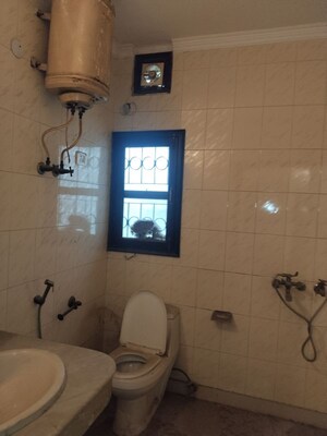 Bathroom in 3 BHK Builder Floor at Sarita Vihar – for Rent