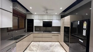 Kitchen in 4 BHK Builder Floor at Sushant Lok I – for Sale