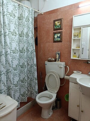 Bathroom in 3 BHK Apartment at Karia Konark Campus, Viman Nagar – for Rent
