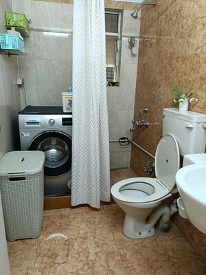 Bathroom in 3 BHK Apartment at Karia Konark Campus, Viman Nagar – for Rent