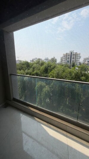 Balcony in 3 BHK Apartment at Pandit Javdekar The Crest, Aundh – for Rent