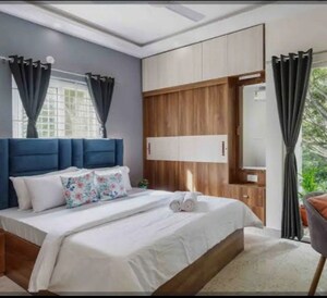 Bedroom in 3 BHK Apartment at Damji Shamji Mahavir Vista Point, Pokhran Road No Two – for Sale