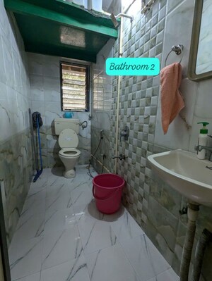 Bathroom in 2 BHK Apartment at Goregaon West – for Rent