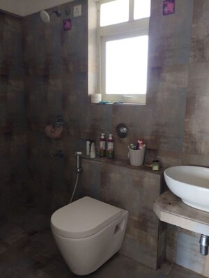 Bathroom in 2 BHK Apartment at Puranik Abitante, Bavdhan – for Rent